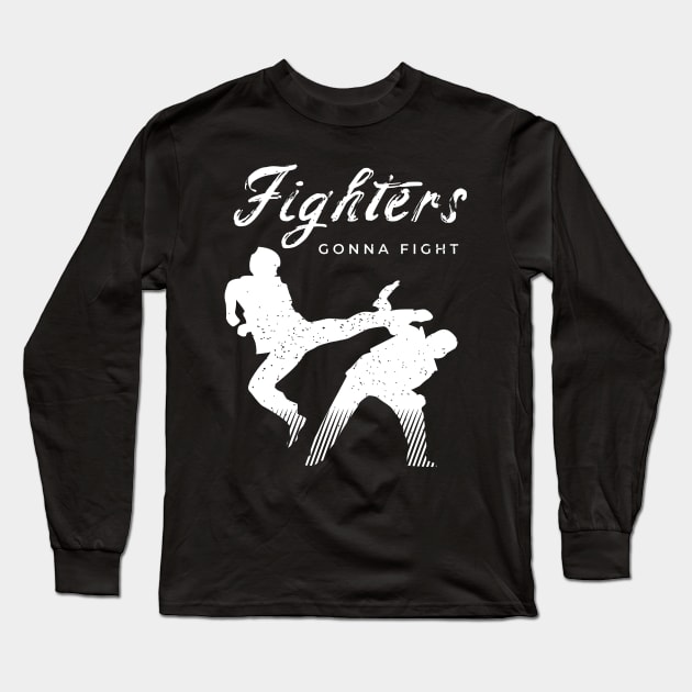 Fighter Design for a Martial Arts Lover Long Sleeve T-Shirt by AlleyField